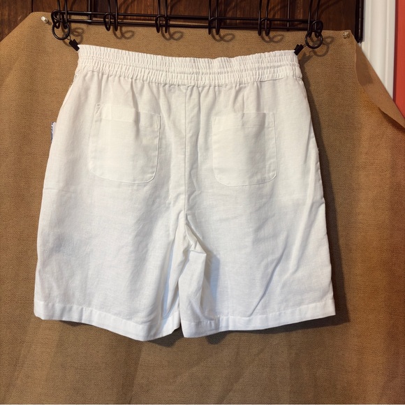 Stella Parker Island Collection Drawstring Linen-Blend Shorts - Picture 7 of 13